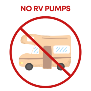 no rv pumps graphic